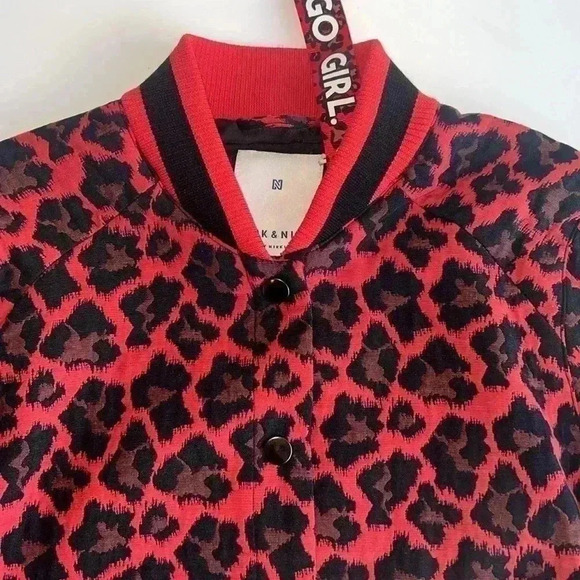 Nik & Nik Girl’s Red Leopard Jacket - Picture 4 of 12